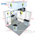 Detian Offre Chine fournisseurs En Aluminium Cadre Exposition Portable Stand Conception 3x3